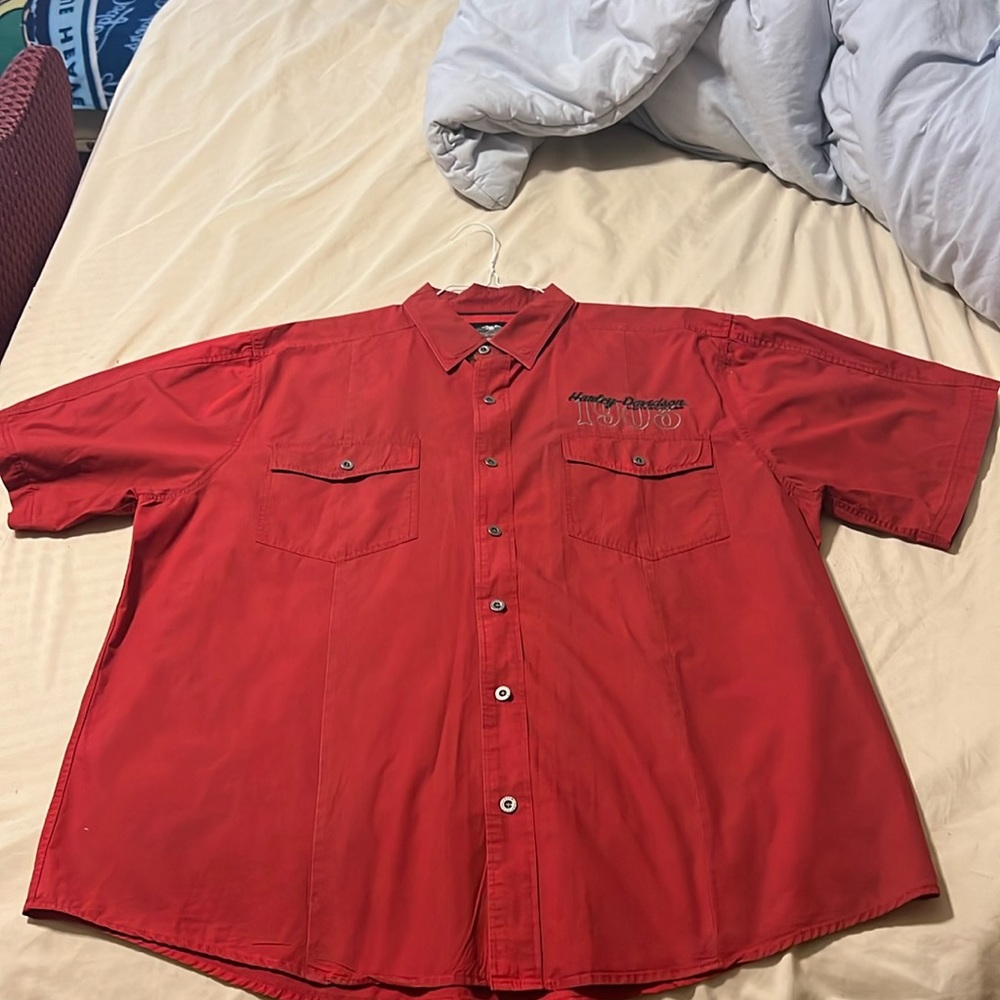 4 collared Button down Harley Davidson shirts!!